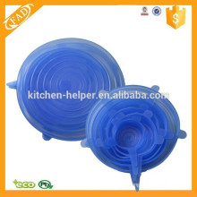 Top Quality Saving Espaço Design Cozinha Essential Silicone Stretch Fresh Cover para Frutas